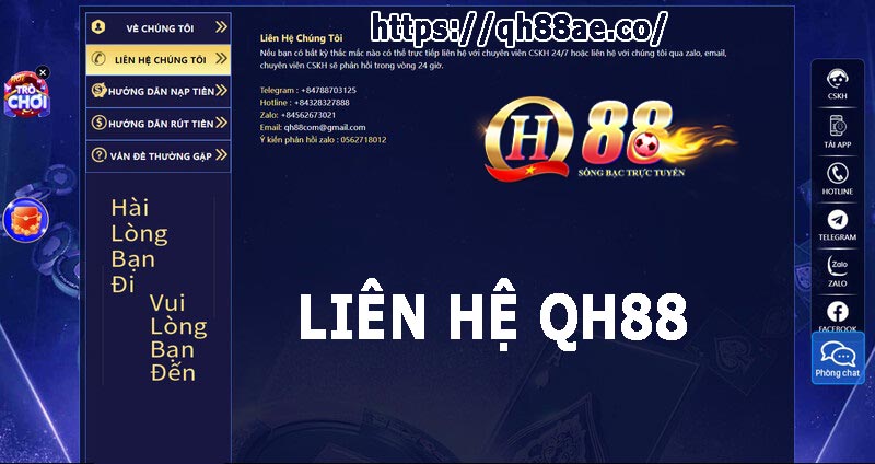 Liên Hệ QH88 - Hỗ Trợ Giải Đáp Các Vấn Đề Tại Nhà Cái QH88 Liên Hệ QH88 - Hỗ Trợ